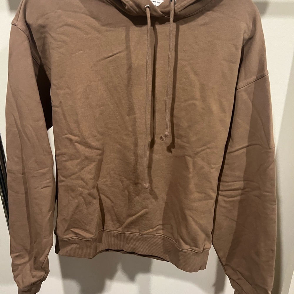 Good American Tan Hoodie